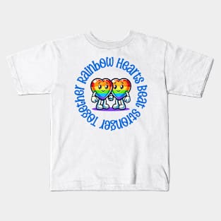 Rainbow Hearts Kids T-Shirt